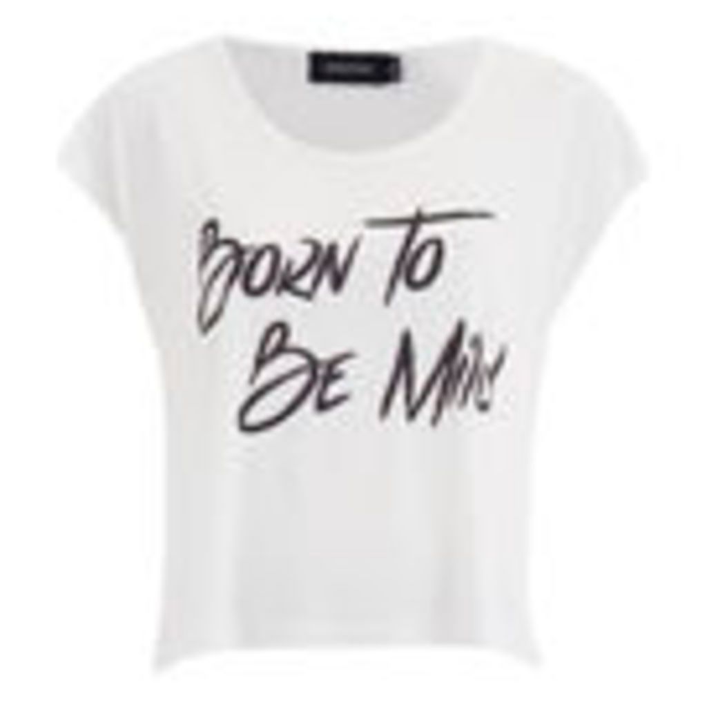 MINKPINK Women's Born To Be Mild T-Shirt - Off White - L/UK 12