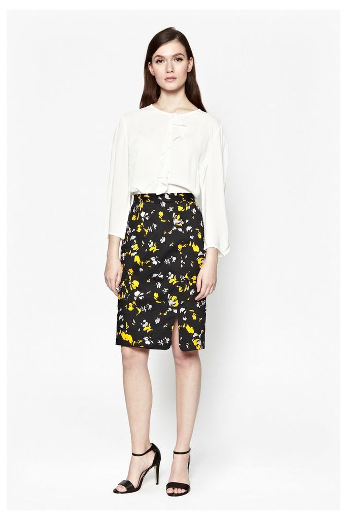 Spring Blossom Pencil Skirt