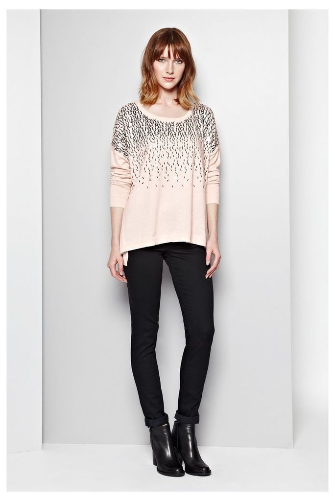 Sequin Drops Slouchy Jumper
