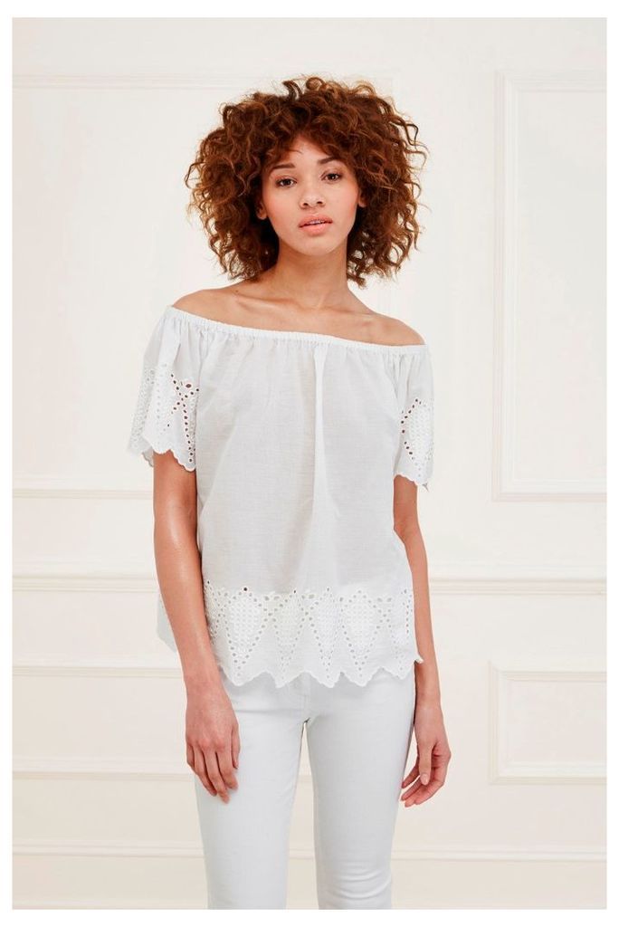 Virgina Lace Embroidered Top