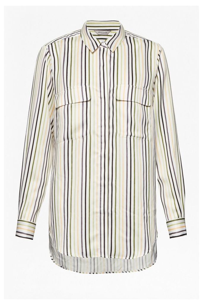 Rainbow Stripe Pocket Shirt