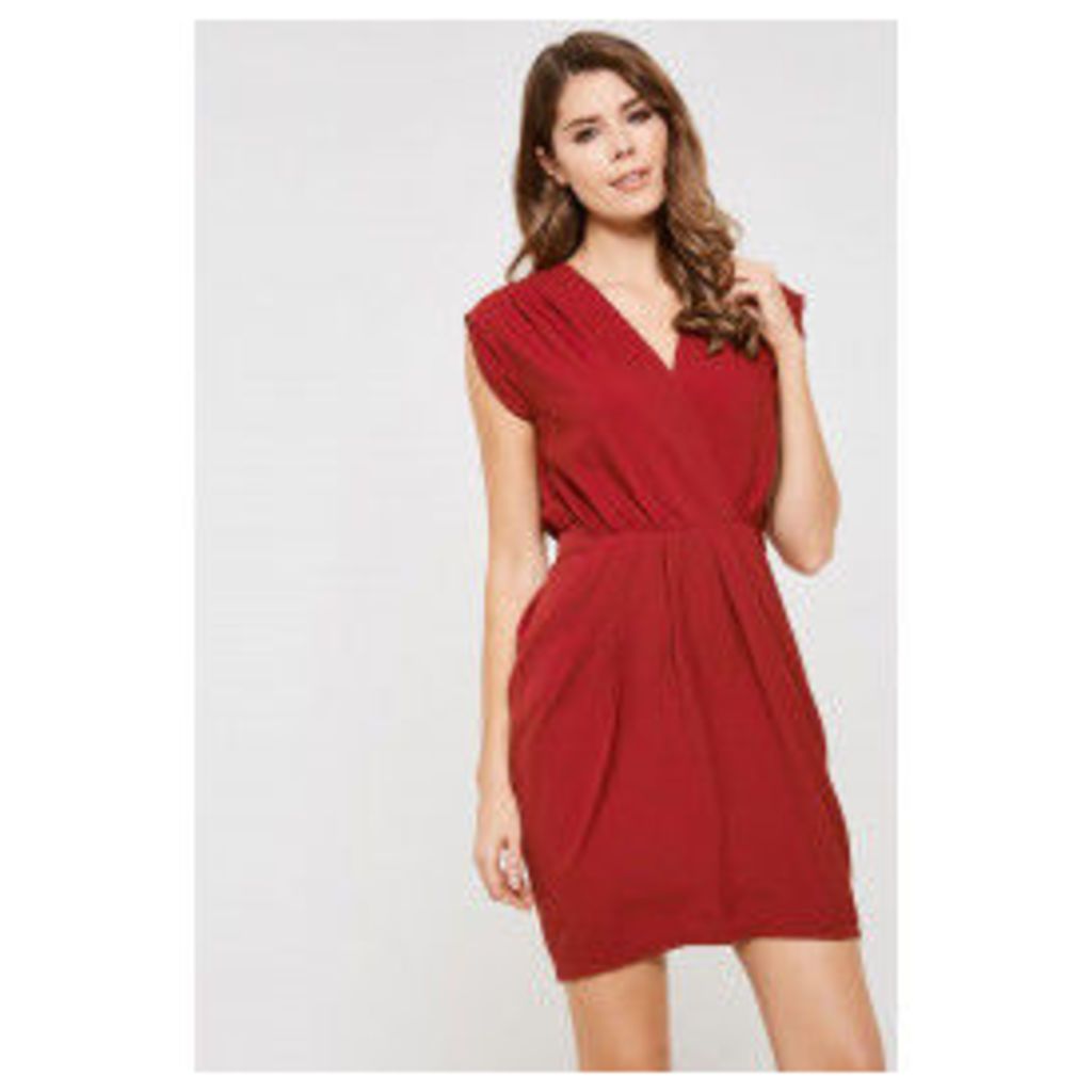 Y.A.S Amber Wrap Over Dress - Red