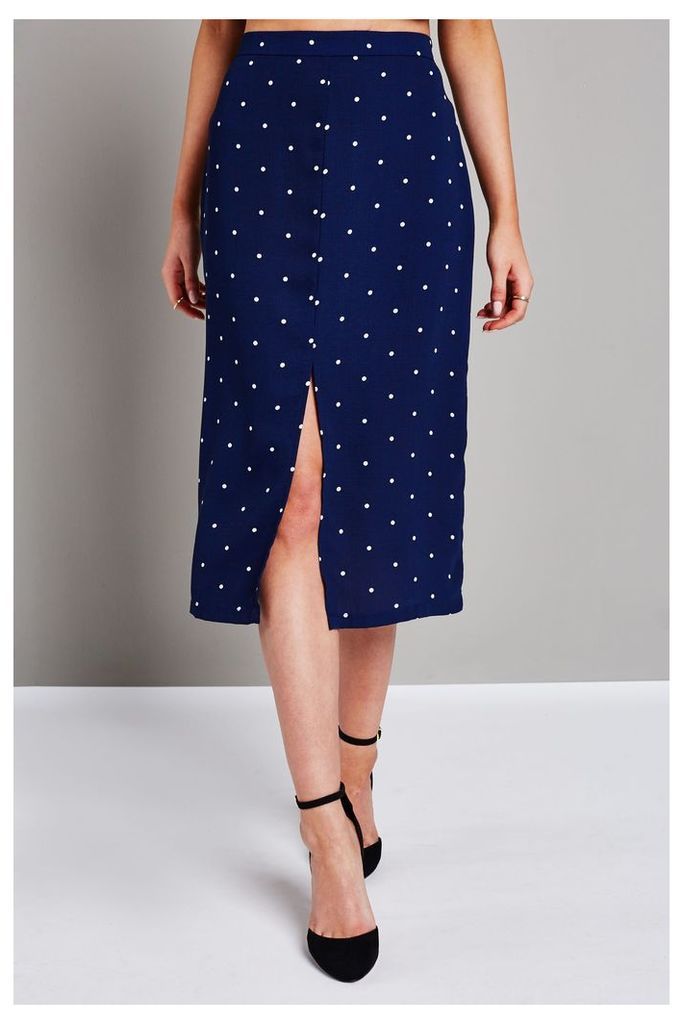 Glamorous Spotted Skirt - Blue