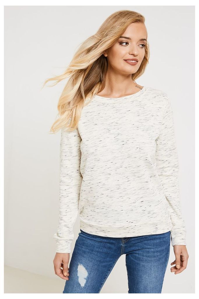 Jacqueline de Yong Lace-up Sweater - Off-White