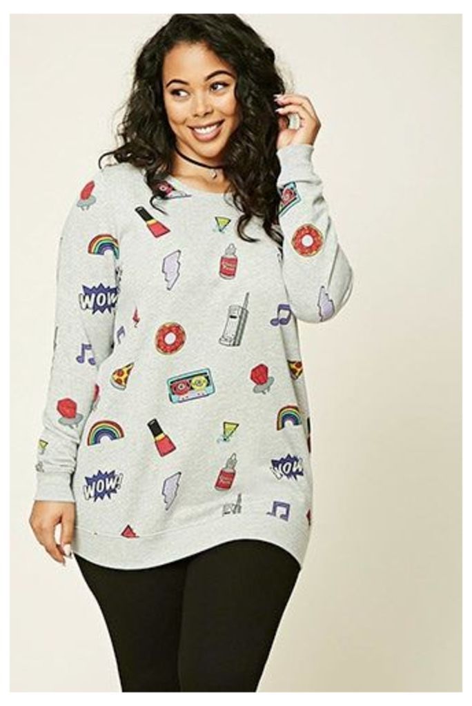 Plus Size Graphic Sweatshirt