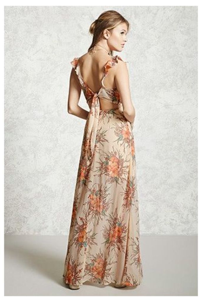 Contemporary Floral Maxi Dress