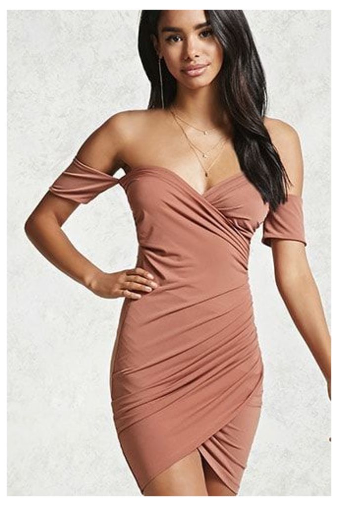 Contemporary Knit Ruched Dress