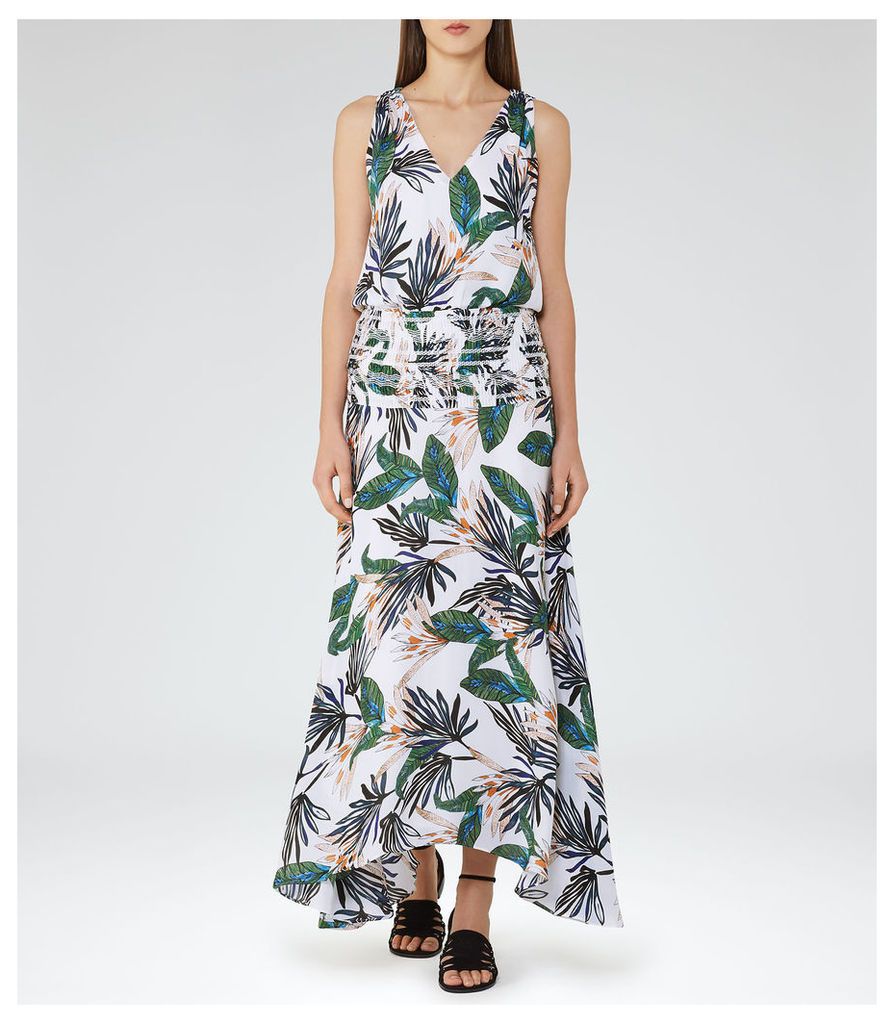 Reiss Maribel - Palm-print Maxi Dress in Multi, Womens, Size 4