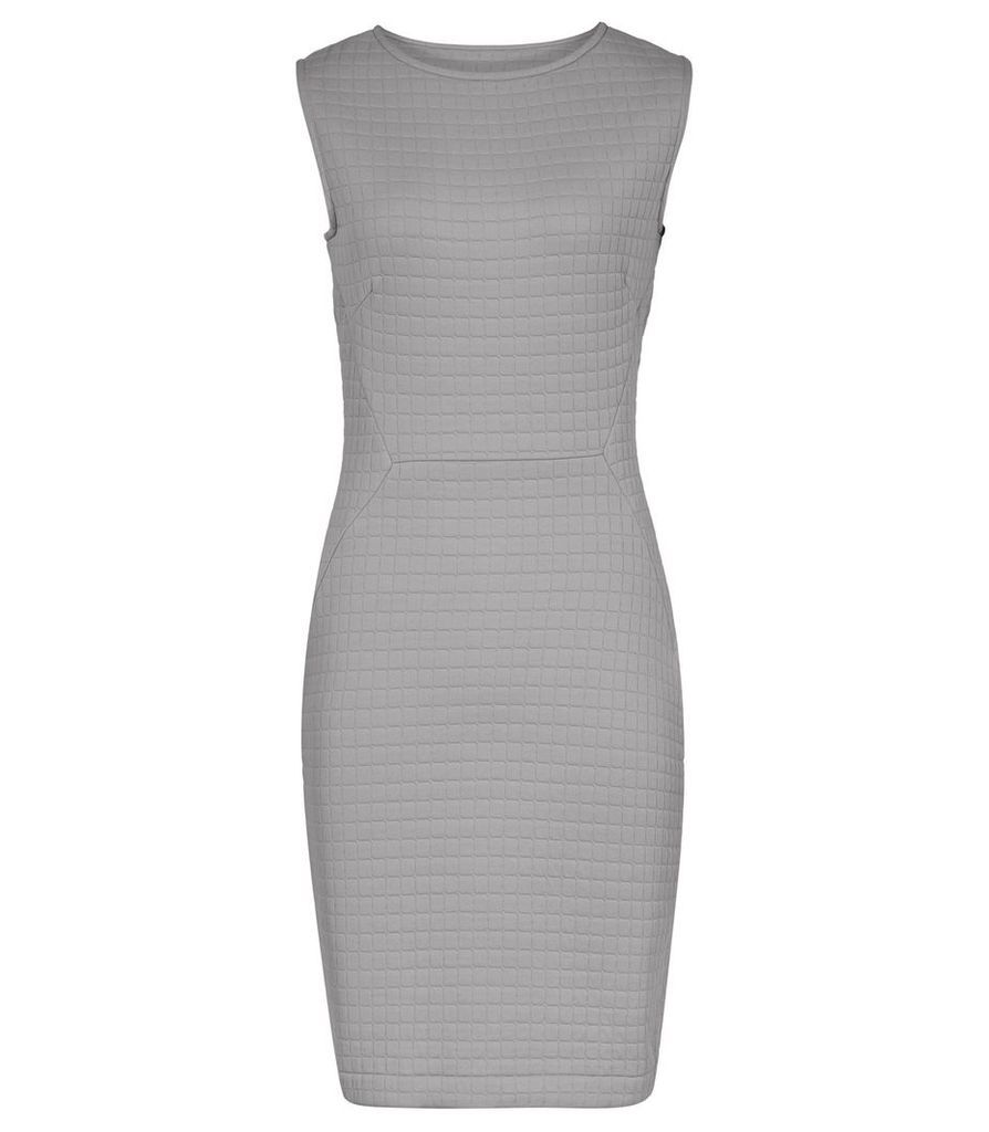 Reiss Oe Mona - Textured Bodycon Dress in Deep Oyster, Womens, Size 14