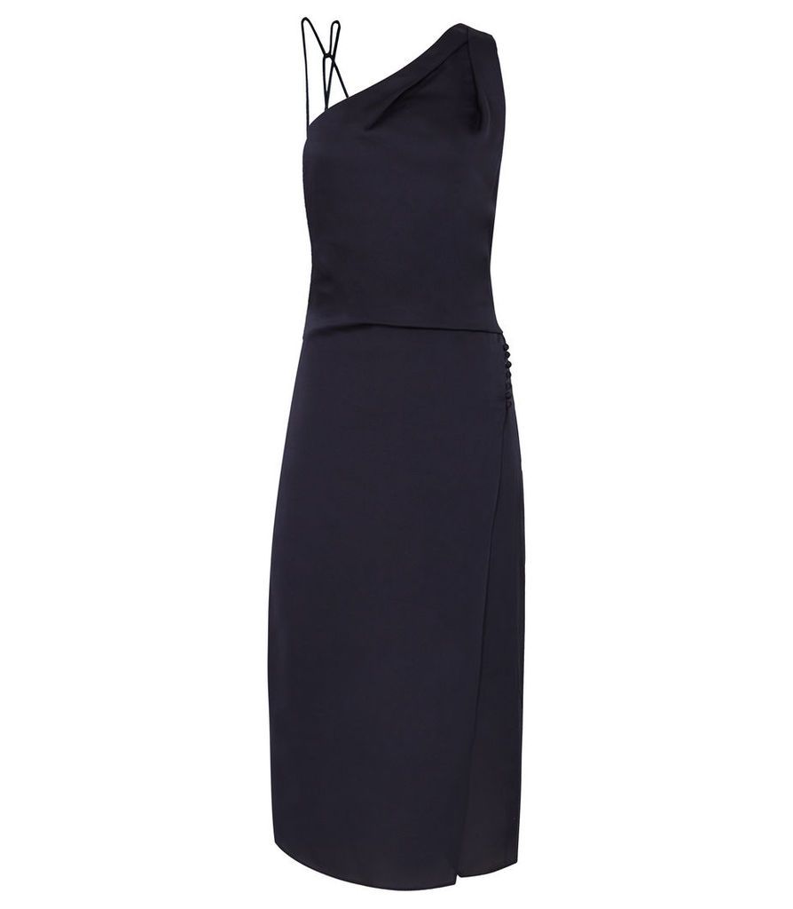 Reiss Positano - Strappy Cocktail Dress in Navy, Womens, Size 16