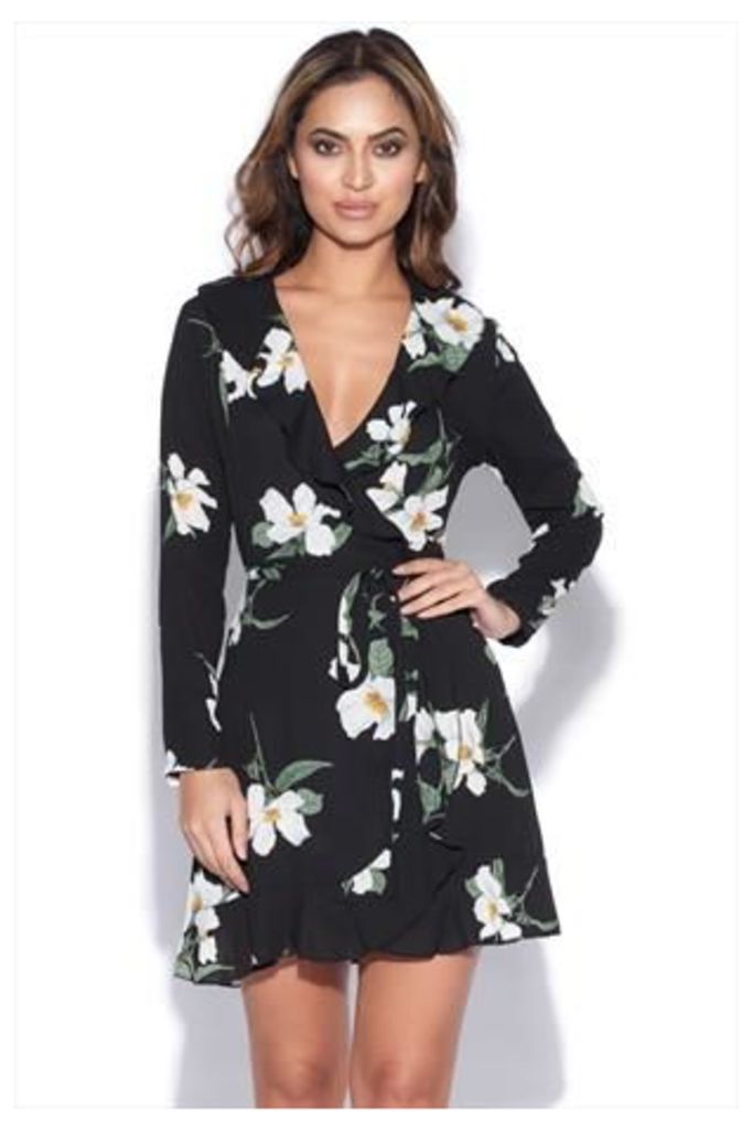 Floral Wrap Dress