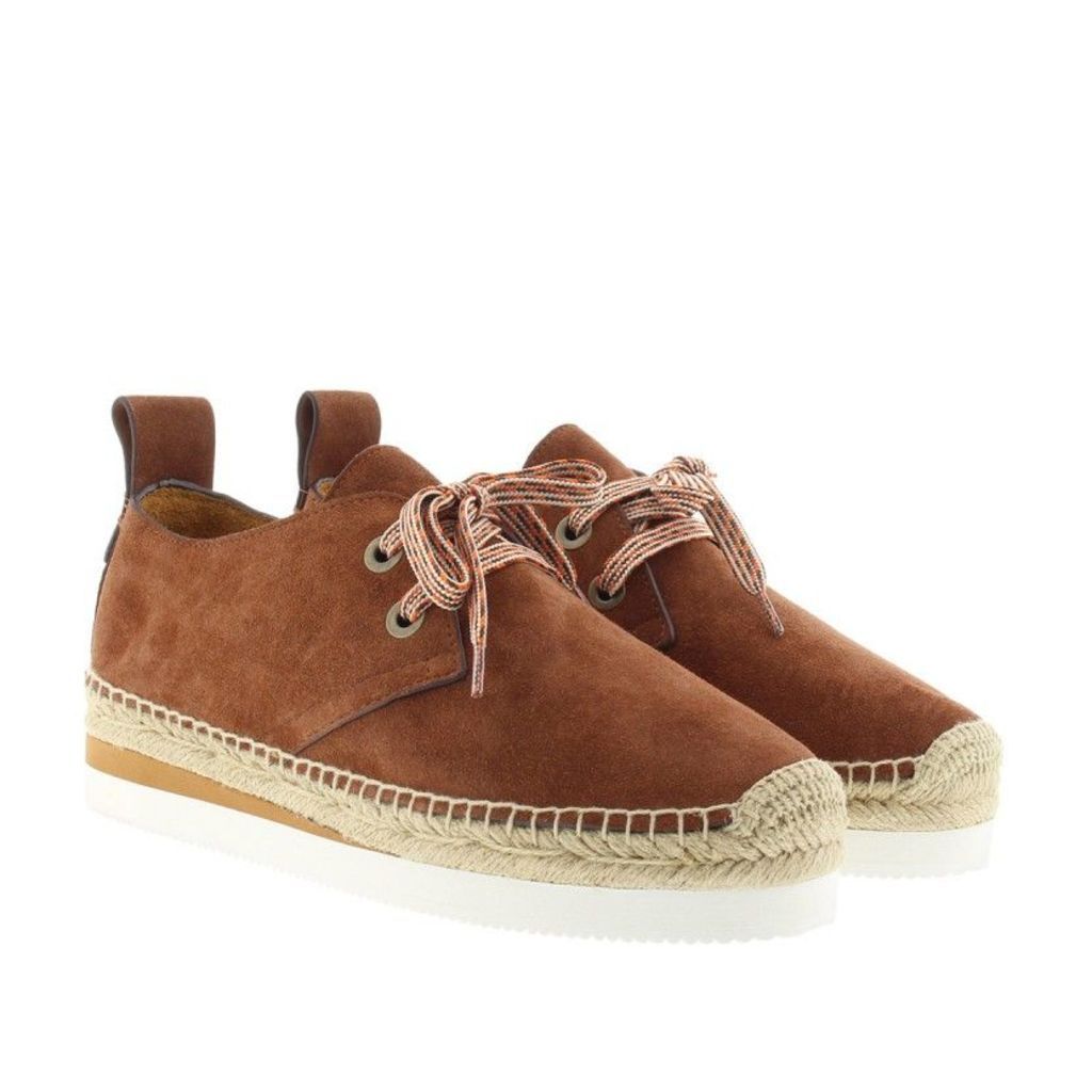 See By ChloÃ© Espadrilles - Sunset Crosta Suede Espadrilles Cola Tan - in brown - Espadrilles for ladies