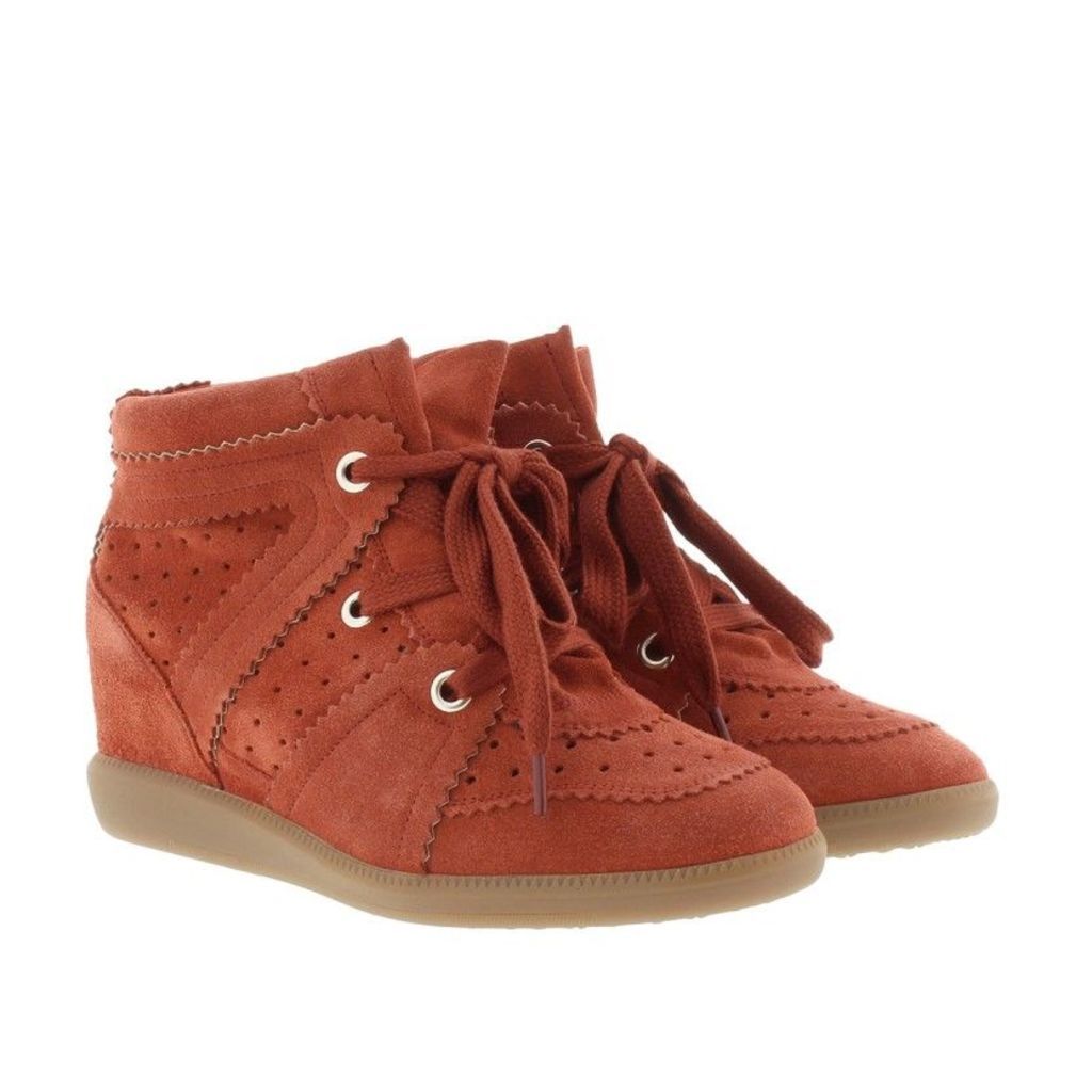Isabel Marant Ã‰toile Sneakers - Bobby Sneaker Velvet Stainer Basket Faded Red - in red - Sneakers for ladies