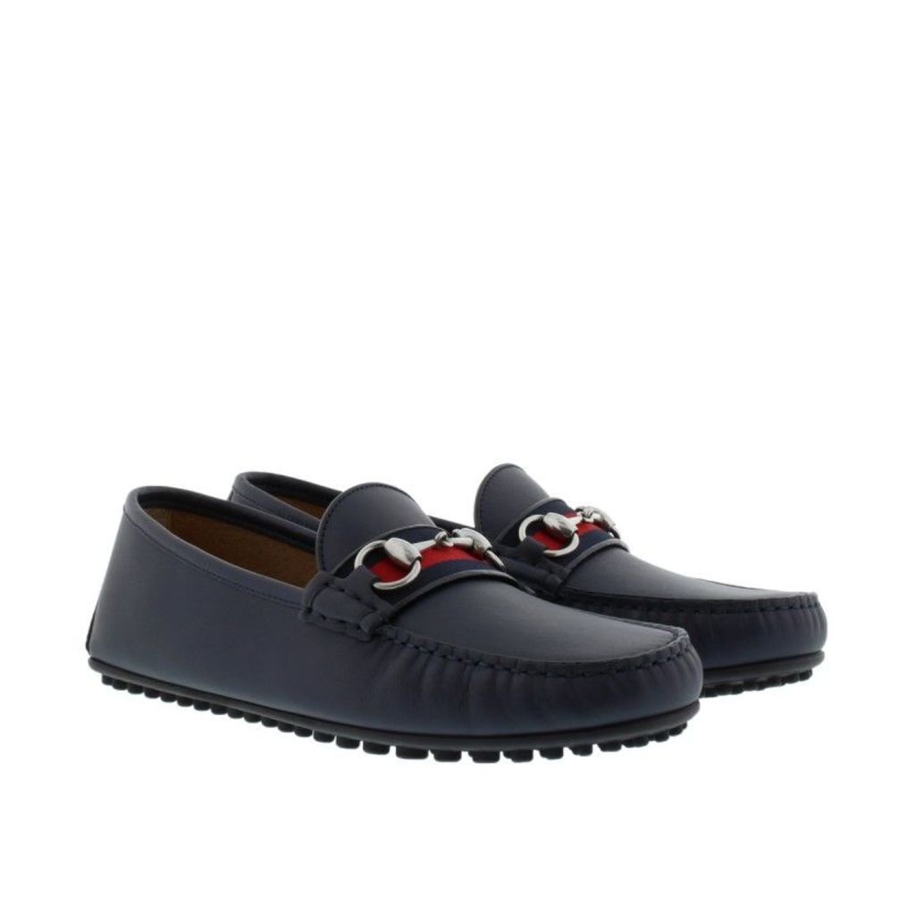 Gucci Loafers & Slippers - Soft Leather Loafers Blue - in blue - Loafers & Slippers for ladies
