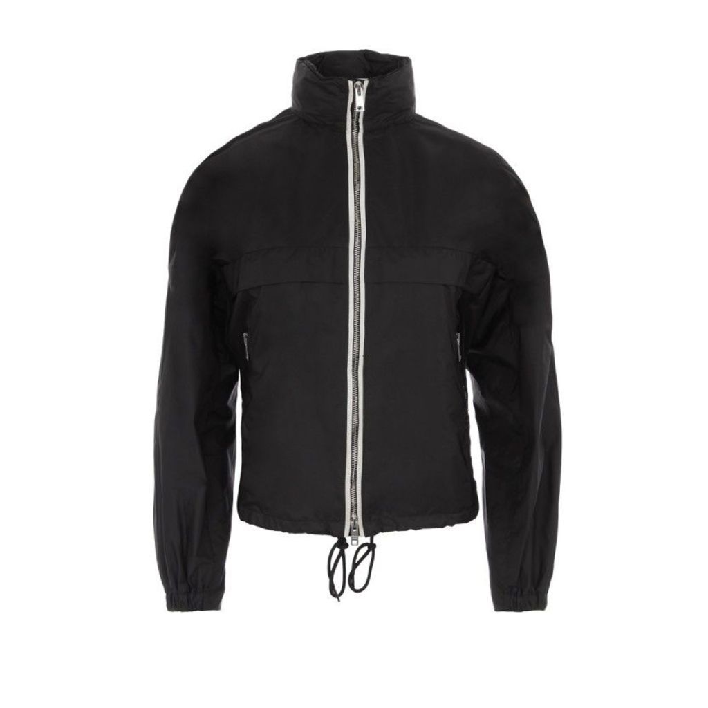 Prada Coats - K-Way Nylon Piuma Jacket Nero + Bianco + Nero - in black - Coats for ladies