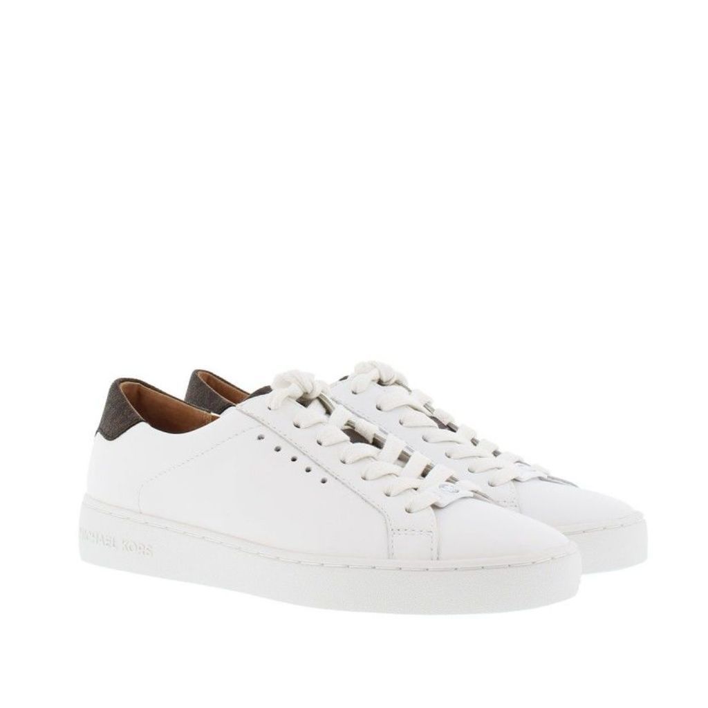 Michael Kors Sneakers - Irving Lace Up Sneaker Optic White/ Brown - in white - Sneakers for ladies