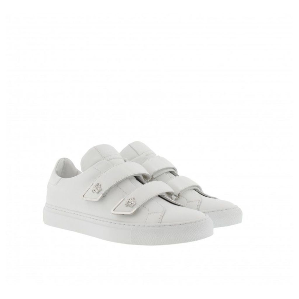 Versace Sneakers - Calf Leather Sneaker White/Palladium - in white - Sneakers for ladies