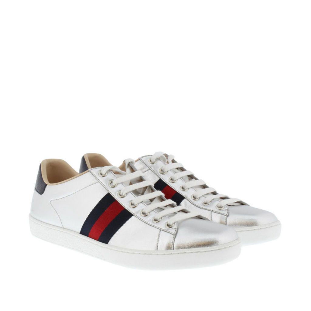 Gucci Sneakers - Nappa Silk Sneaker Argento - in silver - Sneakers for ladies