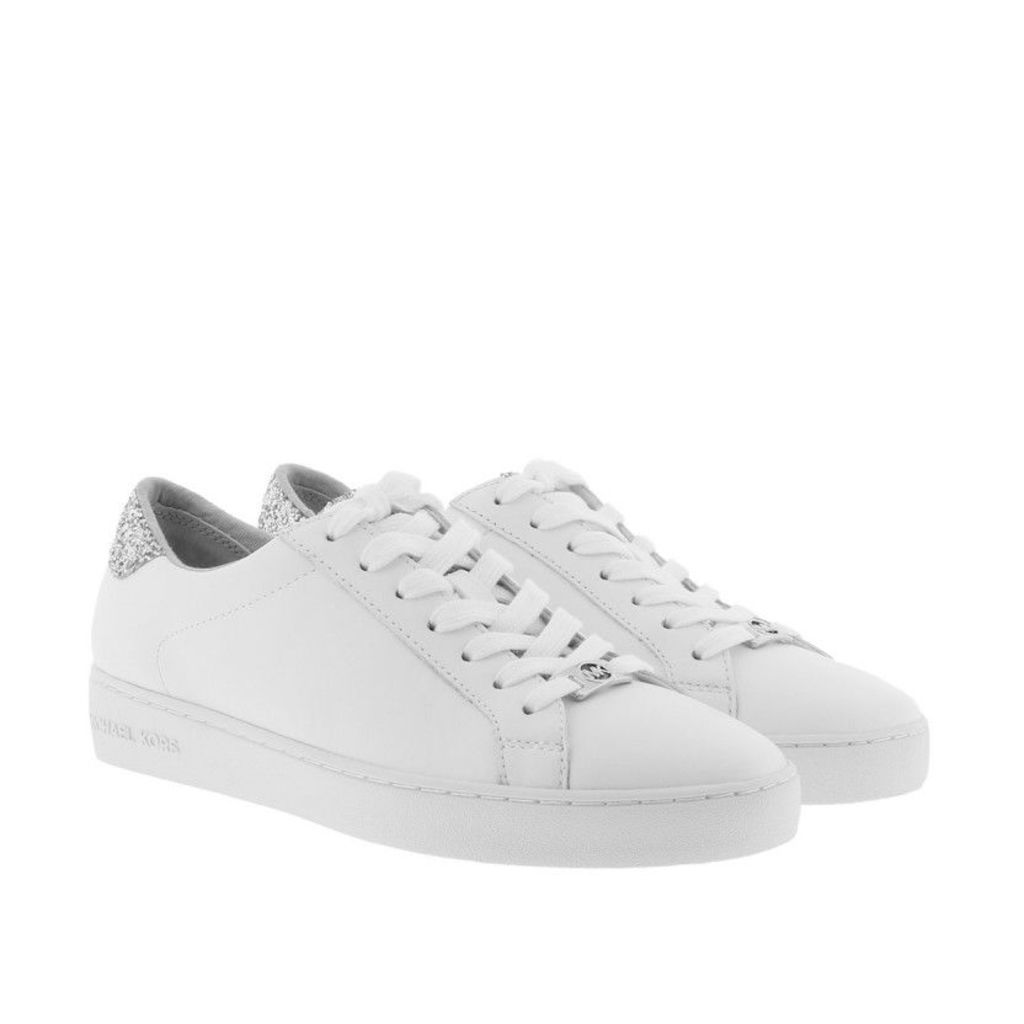 Michael Kors Sneakers - Irving Lace Up Sneaker Optic White/Silver - in white, silver - Sneakers for ladies