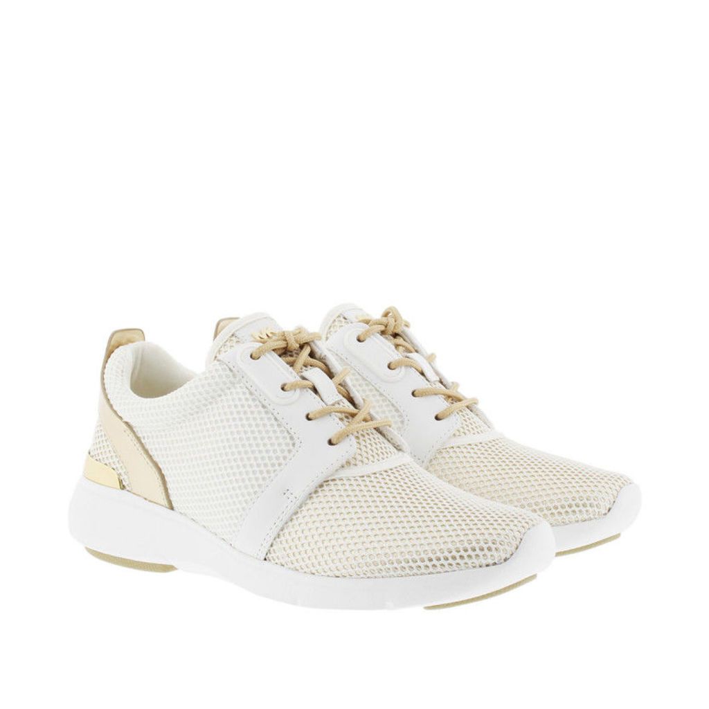 Michael Kors Sneakers - Amanda Trainer Net Mesh Sneaker Optic White/Pale Gold - in gold, white - Sneakers for ladies