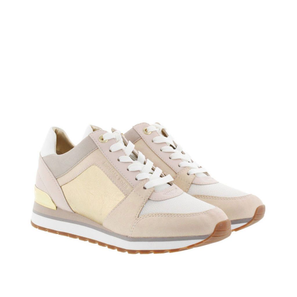 Michael Kors Sneakers - Billie Trainer Metallic Leather Soft Pink/Gold - in rose - Sneakers for ladies