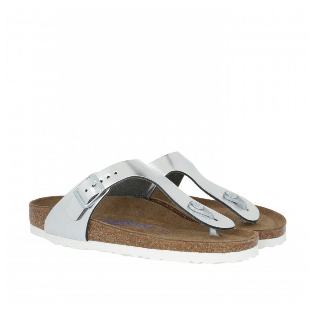 Birkenstock Sandals - Gizeh BS Narrow Fit Sandal Silver - in silver - Sandals for ladies