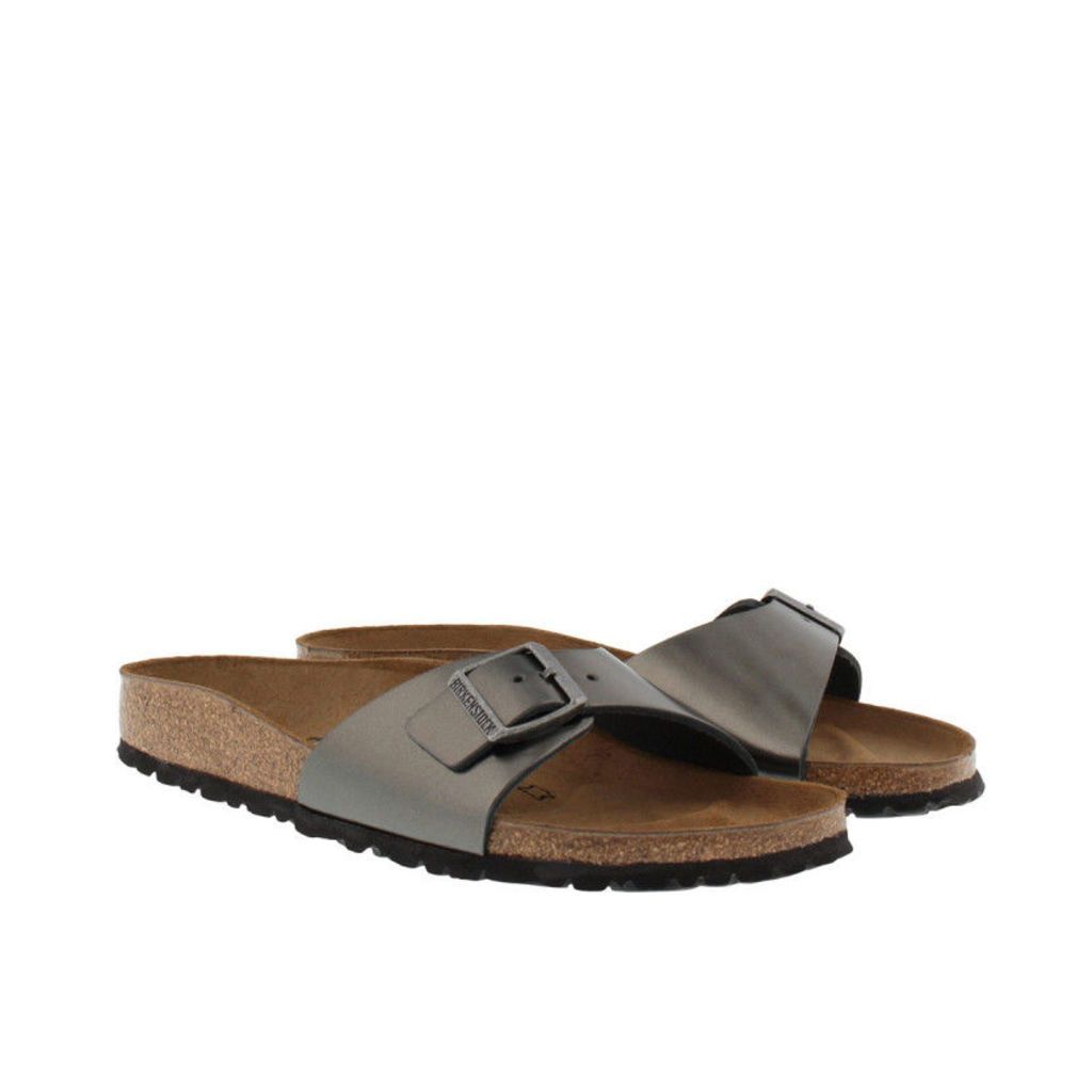 Birkenstock Sandals - Madrid BS Narrow Fit Sandal Metallic Anthracite - in grey - Sandals for ladies