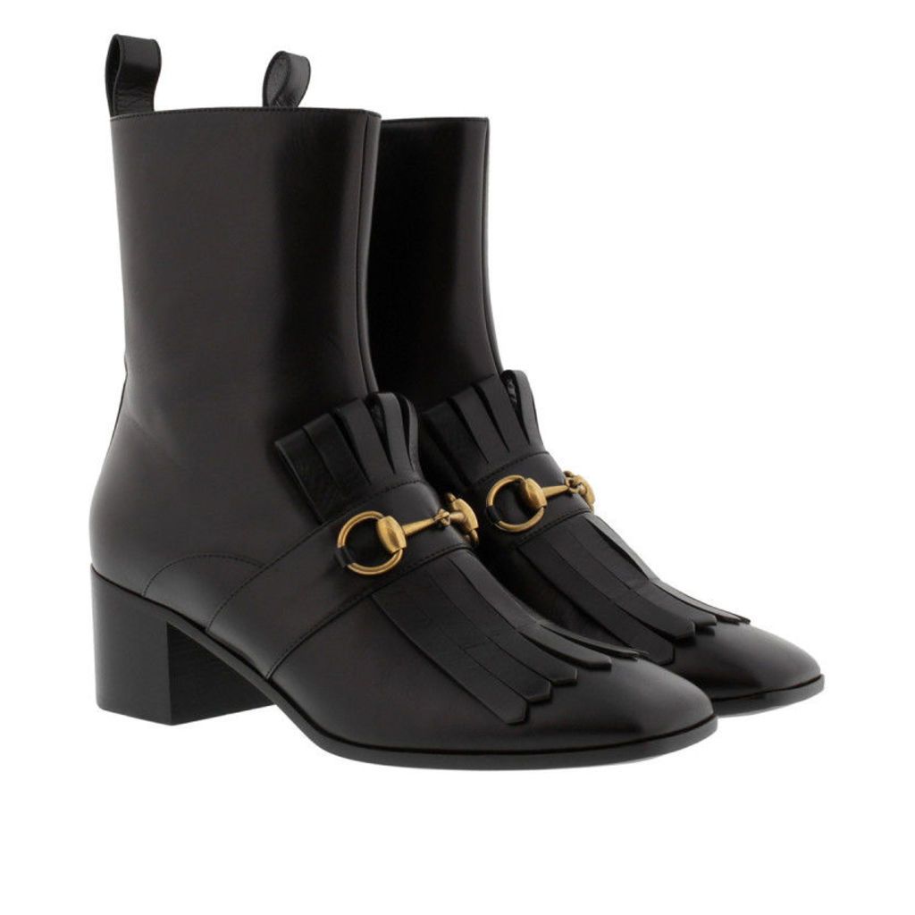 Gucci Boots & Booties - Malaga Kid Fringed Boots Black - in black - Boots & Booties for ladies