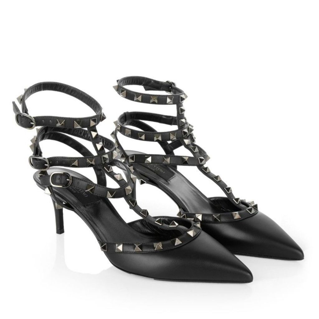 Valentino Pumps - Rockstud Ankle Strap Black - in black - Pumps for ladies