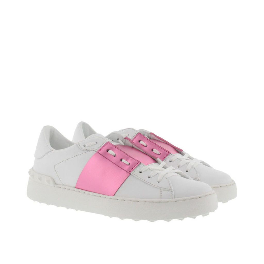 Valentino Sneakers - Bicolor Rockstud Sneaker Bianco/Paradise Rose - in rose, white - Sneakers for ladies