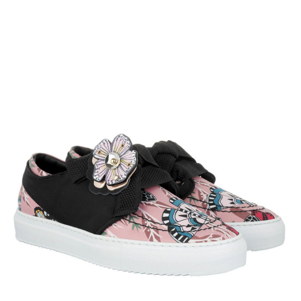 Furla Sneakers - Milano Lace-Up Leather Sneaker Multicolor - in rose, black - Sneakers for ladies
