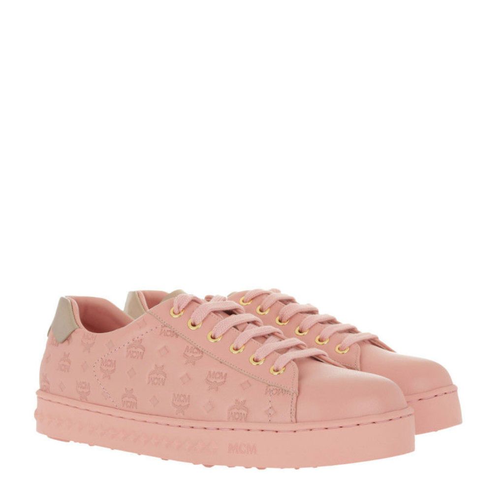 MCM Sneakers - W Embo LT Logo String Added Sneaker Pink Blush - in rose - Sneakers for ladies