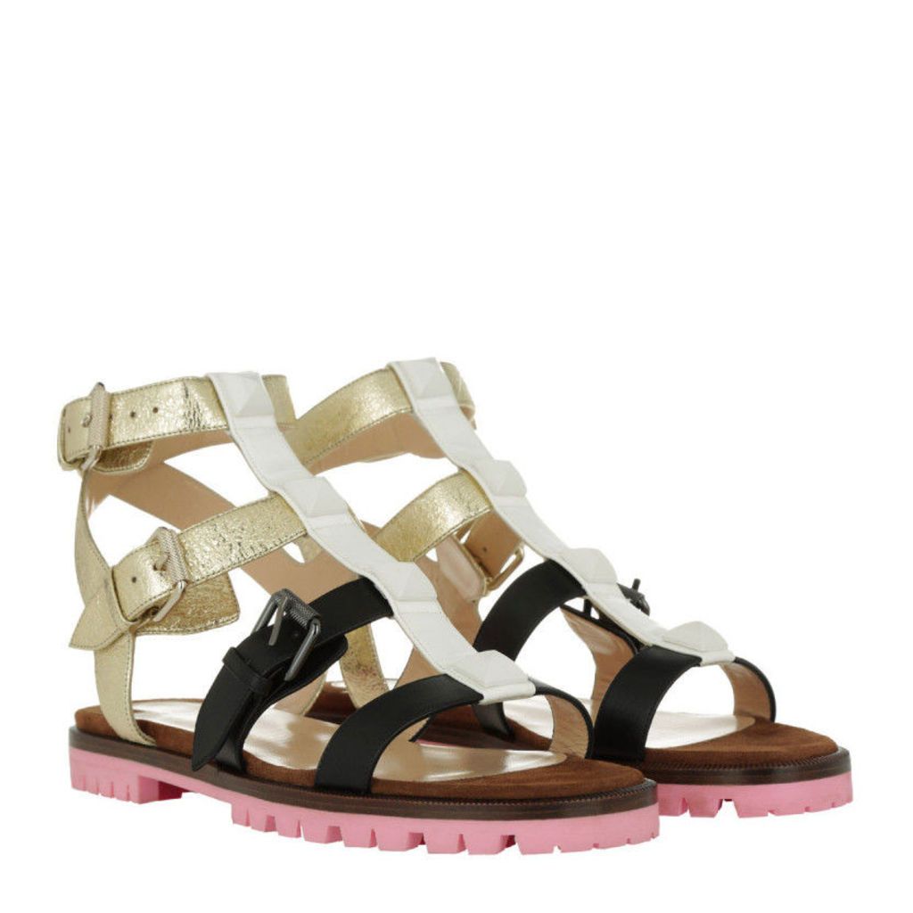 Christian Louboutin Sandals - Sandals Rocknbuckle Latte - in gold, white, black - Sandals for ladies