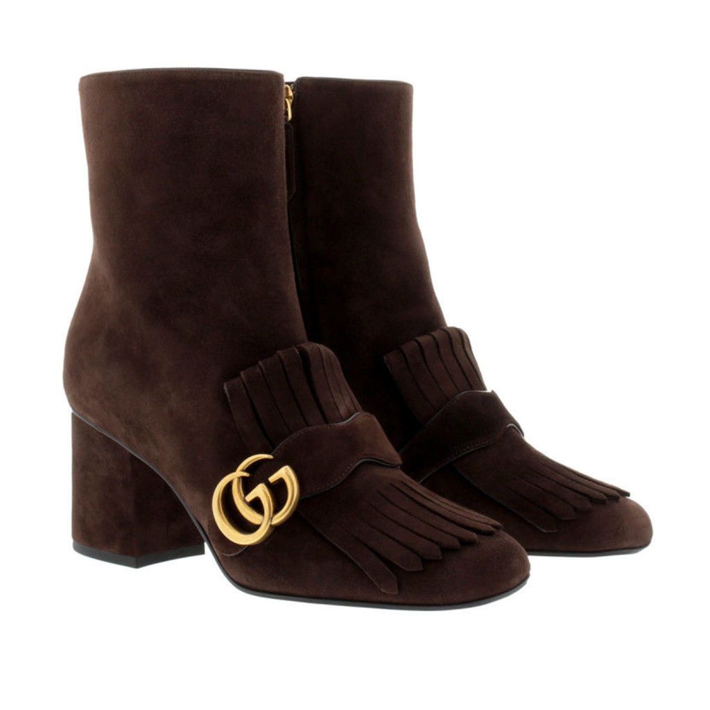 Gucci Boots & Booties - Kid Scamosciato Bootie Cocoa - in brown - Boots & Booties for ladies