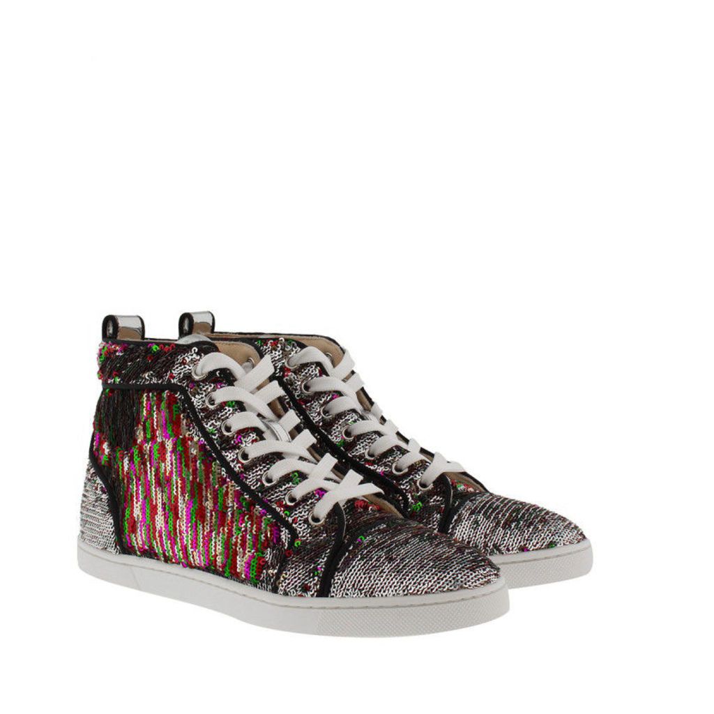 Christian Louboutin Sneakers - Bip Bip Orlato Paillette Sneakers Silver/Multicolor - colorful - Sneakers for ladies