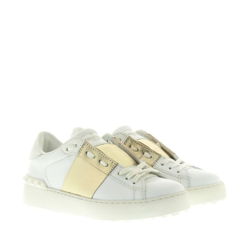 Valentino Sneakers - Rockstud Sneaker White/Gold - in white - Sneakers for ladies