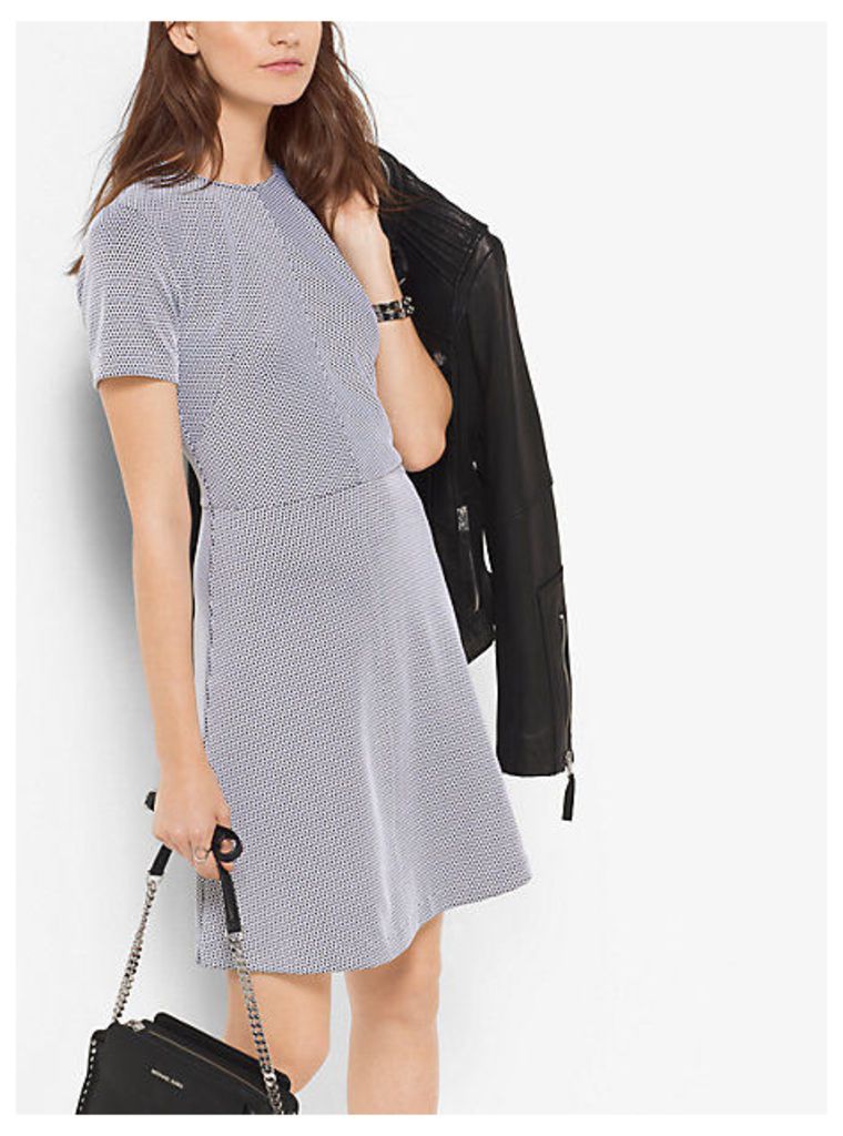 Jacquard Fit-And-Flare Dress