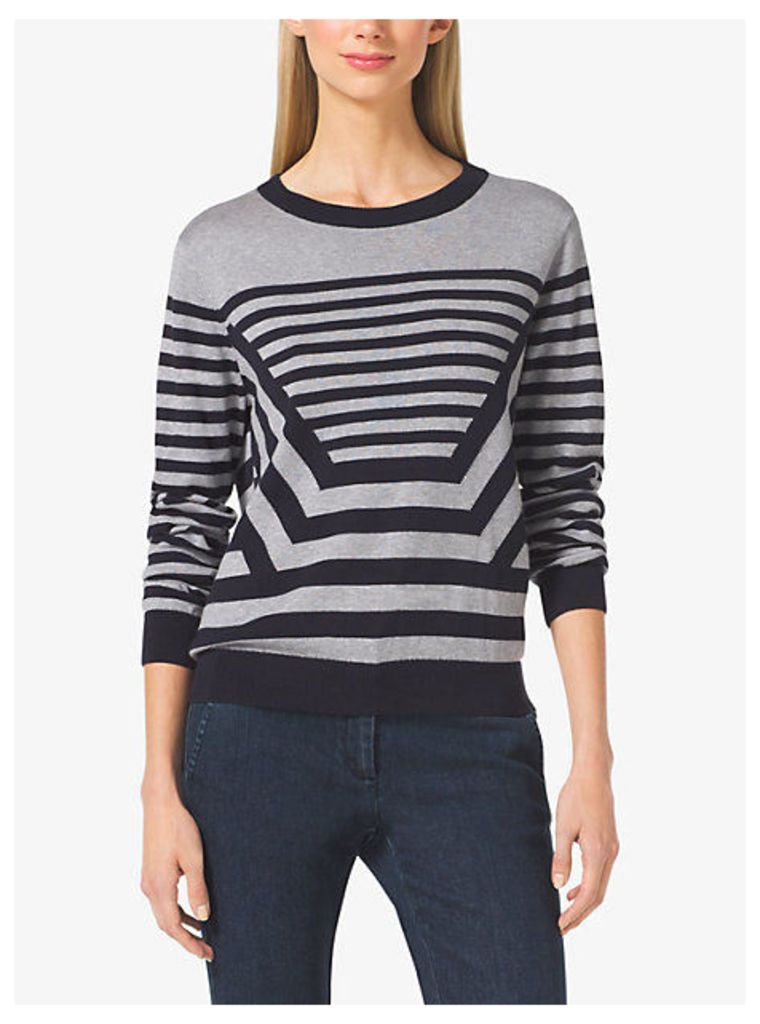 Intarsia-Striped Sweater