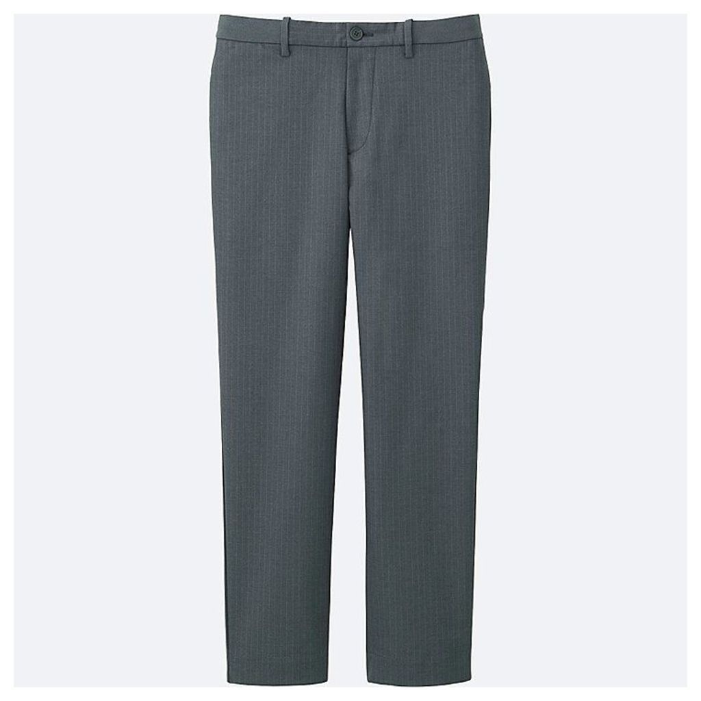 Uniqlo  Men Relaxed Ankle Trousers - Gray - L