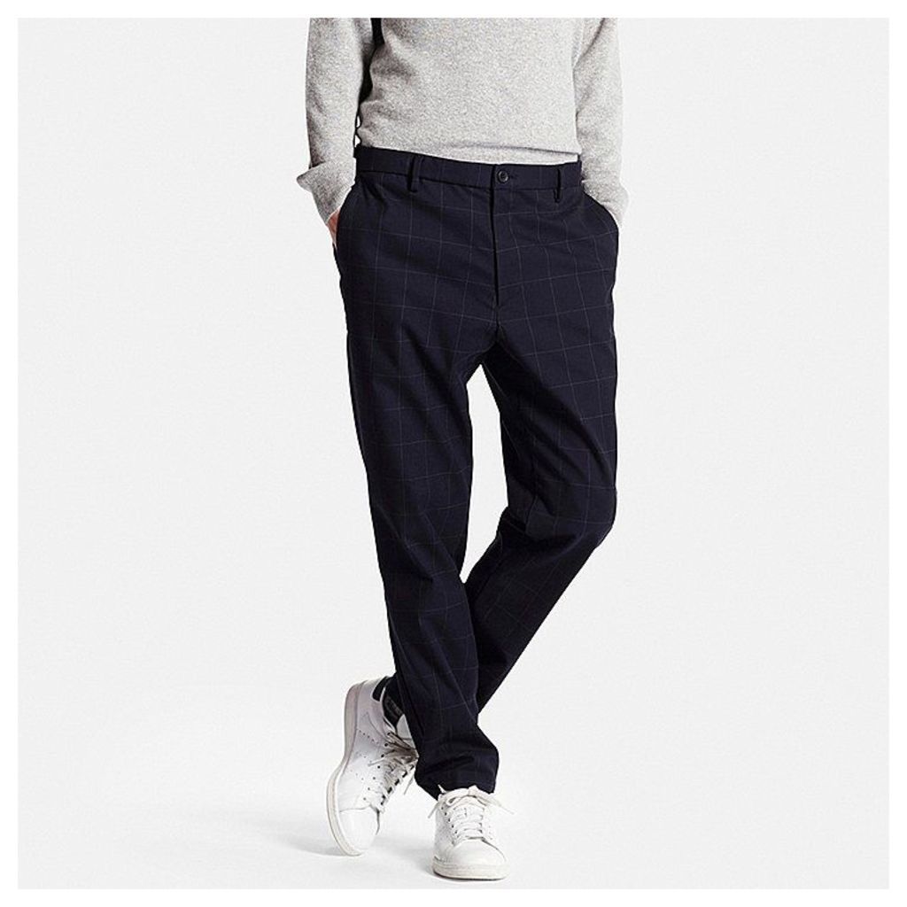 Uniqlo  Men Relaxed Smart Style Trousers - Blue - L