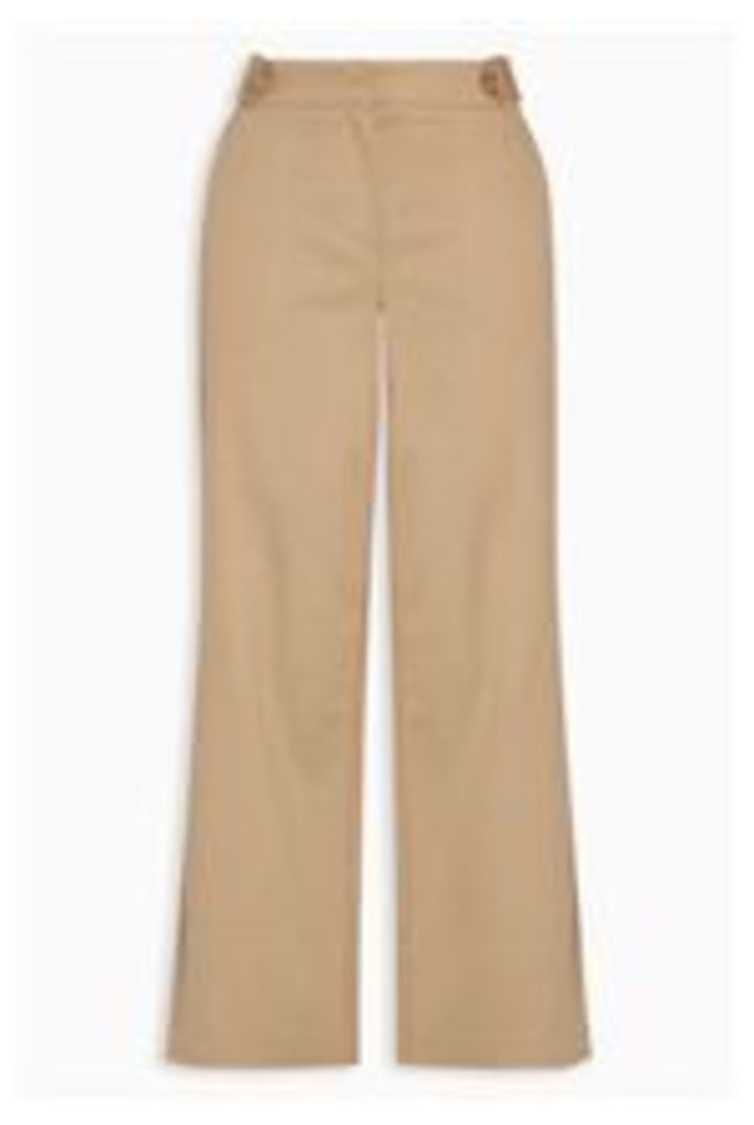 Cotton Twill Cropped Trousers