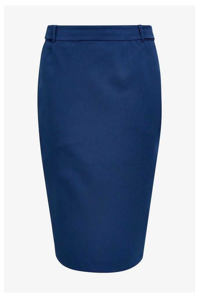 Womens Next Blue Tailored Fit Pencil Skirt -  Blue