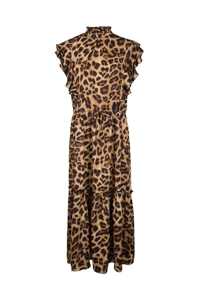 Womens Sofie Schnoor Leopard Maxi Dress -  Animal