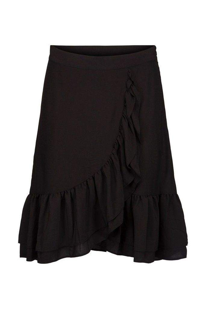 Womens Sofie Schnoor Black Wrap Midi Skirt -  Black