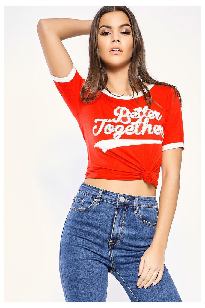 Red Shirts - Better Together Red Ringer Style t Shirt