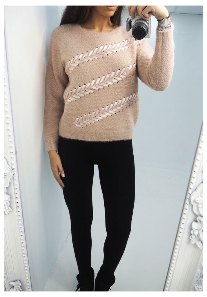 Javana Ribbon soft knitted jumper