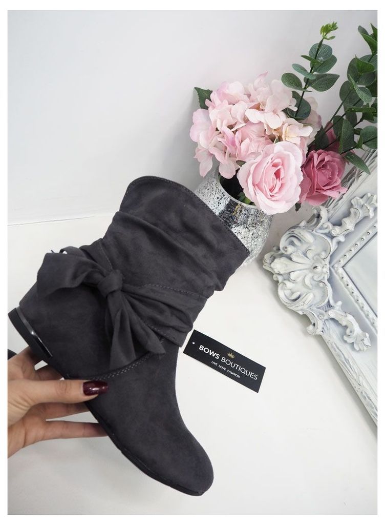 Taylee Suedette Bow Detailed Boots