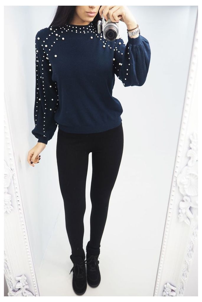 Zarlena Pearl Detailed Knitted Jumper
