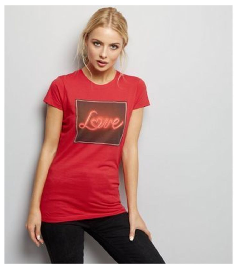 Red Love Print T-Shirt