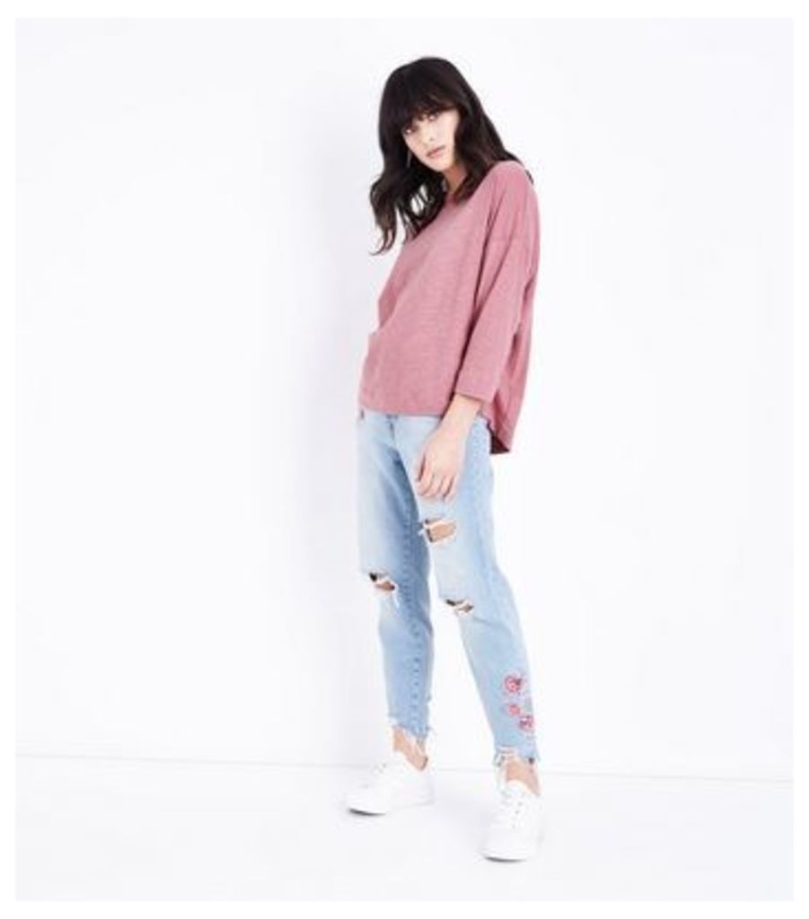 Pink Batwing Sleeve T-Shirt New Look